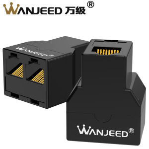 Level Ten Network Cable Splitter One to Two Simultaneous Internet Access RJ45 Network Connection Head Broadband Adapter Interface