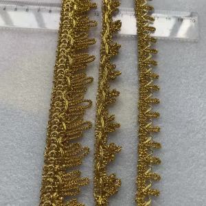 5m/16.4ft Each Pack Gold Sequin Lace Trims Weaving Centipeded Handmade DIY Sewing Dress Curtain Crafts Sequin Thin Ribbons Decor