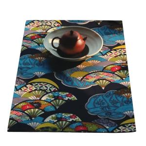 Water Absorbent Chinese Style Tea Tablecloth Fabric Artistic Zen Tea Mat Vintage Japanese Design Tea Ceremony Tablecloth