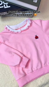 Baju Baby Girl 1-9Y Kids Girl Lovely Long Sleeves Sweater Baju Sejuk Budak Perempuan Lengan Panjang Baju Raya Merdeka