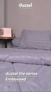 Duzzel Lite Sprei 120x200 Single Size Tinggi 30 Cm Hotel Bedding Polos Emboss