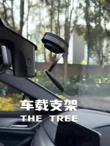 Folding Strong Magnet Magnetic Phone Holder 360 ° Rotation Desk Car Vacuum Suction Windshield Dashboard Mobile Phone Holder Adsorption