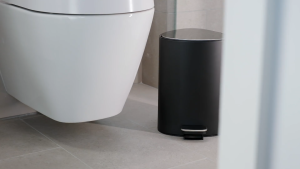 Joseph Joseph EasyStore™ 5L Matt Black Bathroom Pedal Bin JJ0229