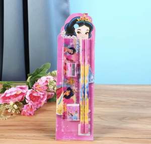 Mini Stationary Set 5in1 Set paket Alat Tulis Sekolah 5 in 1 Pensil Set Karakter Kartun paket alat tulis anak souvenir ulang tahun anak