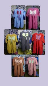 gamis cringkel anak perempuan 3-4 thn dress anak kekinian model terbaru 2024 pakaian anak perempuan
