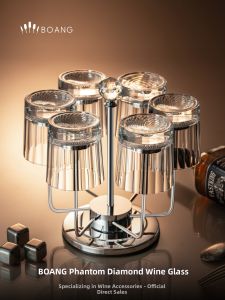 BOANG | Crystal Facet Whiskey Glass Set