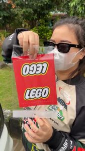 Stiker Label LEGO Pintu/Bagasi Mobil Penutup Cover Hiasan Lucu