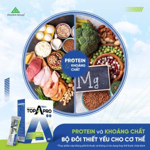 Protein thực vật TopApro hỗ trợ cung cấp protein và khoáng chất cho cơ bắp hệ vận động vững khung xương tăng cường trí nhớ