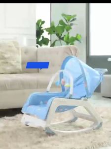 เก้าอี้กินข้าวเด็ก เปลเด็ก ปรับเอนอิสระ นั่ง/เอน/นอน มีกันสาด คุณภาพดี มีเสียงดนตรี หลับสบายตลอดวัน 5-in-1 เปลโยกเก้าอี้โยกเด็กทารกเตียงเปลเก้าอี้เลานจ์