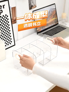 Giá Sách Để Bàn Trong Suốt 3 Ô 4 Ngăn – Nhỏ Gọn Hiện Đại Tối Ưu Không Gian Làm Việc