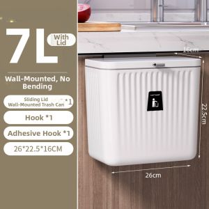 Hanging Kitchen Waste Bin with Lid
