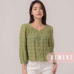 RIMINI - Atasan Dewasa Blus Non Formal Crinkle Big Size - Orlea Top 82511