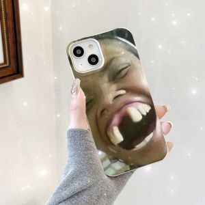 ตัวละครน่าเกลียดยักษ์ ขนาดยักษ์ตลกๆ ไม่มีฟันหน้า สำหรับ iPhone 11 13 7Plus 12 15 Pro 15 Plus XR 8 6 7 6S 15 Plus XS MAX SE 2020 ซึ่งเคสโทรศัพท์แบบนุ่มย่อยสลาย