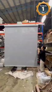 ม่านม้วน โปร่งแสง Sunscreen 5% ระบบโซ่ดึง กล่องอลูมิเนียมแท้ พร้อมจัดส่ง สินค้าขายดี