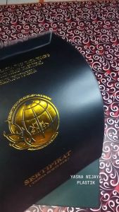 YASNA WIJAYA PLASTIK ready stok Sampul soft cover BPN sertifikat tanah cover sertifikat elektronik perlengkapan kantor map sertipikat foil hotprint emboss