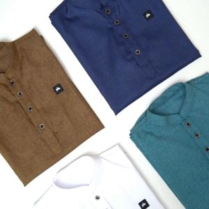 KHOIRUMMAH Koko Kurta Madinah Kids | Baju Koko Anak | Kurta Polos Anak Laki Laki Lengan 3/4