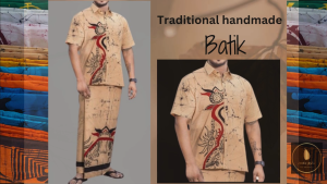Batik Shirt & Sarong Kit  Copper 017| Lanka Styles
