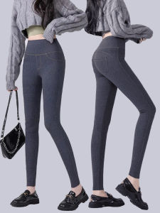 High Waist Slimming Denim Casual Pants Womens Curvy Shark Pants Tummy Control Pockets Design Autumn Fashion plus Size Jeans