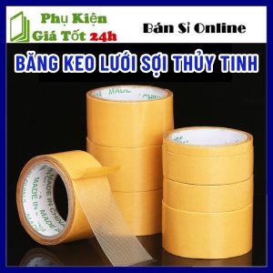 Băng Keo Băng Dính Nền Vải Lưới Hai Mặt Cố Định Chắc Chắn Có Độ Nhớt Cao Không Để Lại Dấu Vết Chống Thấm Nước