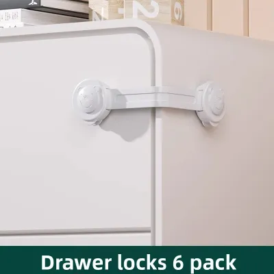 BULUTU | Child Safety Locks Anti-Squeeze Protection for Drawers Cabinet Doors Refrigerator and Windows