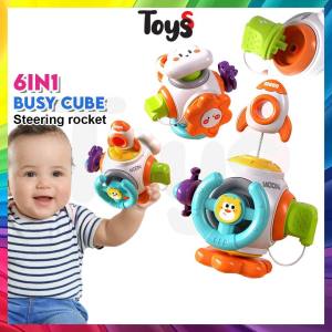 Toyss Baby Toy Steering Rocket Busy Toys for Baby Mainan Baby 6 Bulan Motor Skill Sensory Toys Baby 6 Month Baby Sensory Toy Toddler Toy