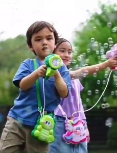 Đồ chơi bong bóng xà phòng hai mẫu Kỳ lân khủng long chơi vận động thể thao ngoài trời TOI bubble