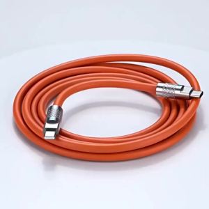 Cáp Sạc Siêu Nhanh 120W 7A PD Type C 1M/1.5M/2M Chất Liệu Silicon Lỏng USB C To C Dành Cho Xiaomi Huawei