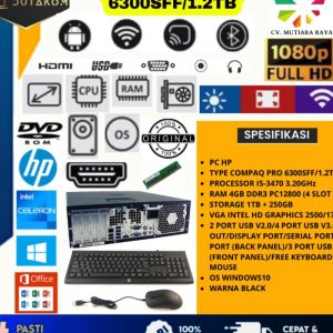 CPU HP COMPAQ PRO 6300SFF ATAU 1.2TB