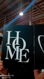 Black White Love and Home  Modern Wall Decorative Picture for Living Room Bedroom Decor Painting