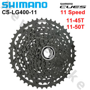 SHIMANO | SHIMANO Cues U6000 11Speed LINKGLIDE Cassette CS-LG400-11 45T 50T for MTB Mountain Bike Freewheel Sprocket Original Bicycle Part