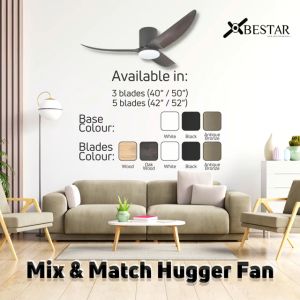 [CDC SG60] Yes - Basic Install - Yes Wifi Bestar Vito 3B Estilo Ceiling Fan Hugger 24W LED Dimmable 40/50/42/52in Google Tuya Smart Fan