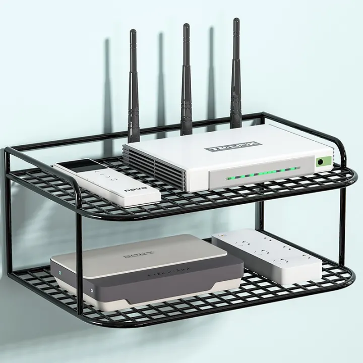 Organized Router Wall Mounted Router Organizer No Drill Required | Lazada PH