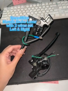 SPEEDBIKE EBIKE HANDLE BRAKE LEVER W/ TWO WIRES (LEFT + RIGHT) UNIVERSAL FOR EBIKE / E TRIKE 1SET