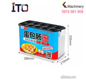 Máy làm trứng cuộn xúc xích 10 ống dùng điện ASQ-E10
