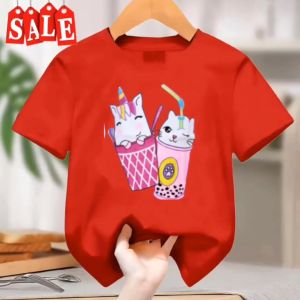 Kaos Atasan Anak Bergambar UNICORN BOBA Lengan Pendek Terbaru