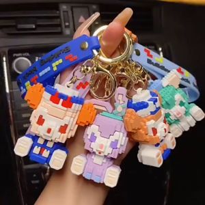 Móc khóa mô hình Lego Space Travel nhiều màu sắc làm quà tặng bạn bè người thân trang trí balo