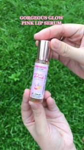 Original Gorgeous Glow Pink Lip Serum - Long-Lasting Lip Care Infused with Authentic Healing Crystals and Vitamins