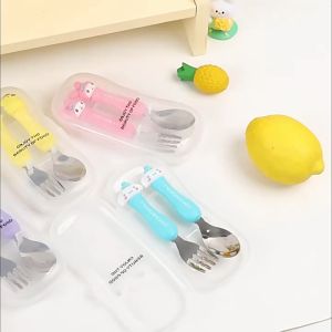Angel Baby Kids Cartoon My Melody 304 Stainless Steel Mini Bottle Warmer Cutlery Set Lunch Box Container 卡通不锈钢两层饭盒