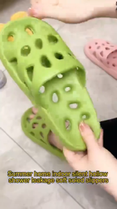 Bathroom Shower Slipper Indoor Beach Slippers Non-Slip Quick Drying Leakage Soft Bottom Sandals