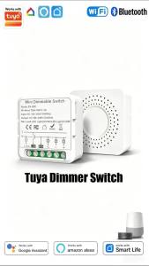 Tuya WiFi Hidden Dimmer Switch In-wall Junction Box Light Breaker 1-100% Stepless Dimming APP Voice Timing Control