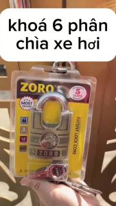 Ổ khóa cửa ZORO 6 phâncàng chống cắt đầu báo chìa kiếm cao cấp chống nước chống gỉhàng chính hãng bảo hành 1 năm