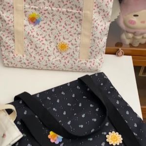 Mismi Caelia Tote Bag Tas Jinjing Wanita Korea Stylish Flower Sling Bag Perempuan Trendy - 38C