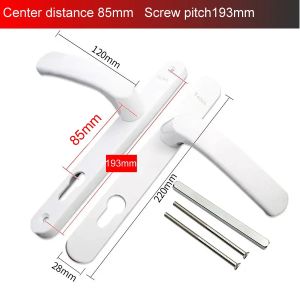Aluminum alloy handle for Aluminum alloy door black white 85mm center distance hole distance 193mm 115mm