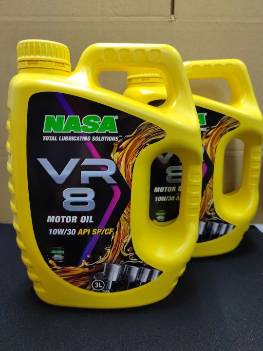 NASA VR8 10W30 API SP CF 3L WITH FREE GIFT FREE CHANGE ENGINE OIL SERVICE Lazada