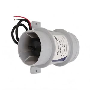 3 inch 12V Silent Inline Blower Inline Marine Bilge Air Blower for Yachts Boats Air Circulation