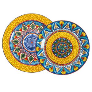 OMK Havana series Ceramic Dinner Plates 8.8 inch and 11 inch