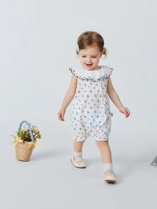 MINI BALA | Soft Breathable Cute Ruffled Cotton Baby Jumpsuit