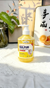 SADOER 500ml Sulfur Liquid Body Soap Anti Acne Deodorant Refreshing Oil Control Suitable For All Skin Types For Men And Women