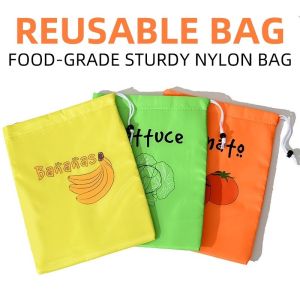 Banana Bundle Pocket Storage Bags Reusable For Fruits Vegetables Food Preservation Insulated Shockproof Shopping Bags