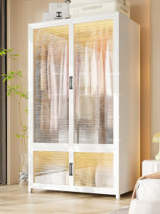DIBIOU | Steel Metal Wardrobe For Renters